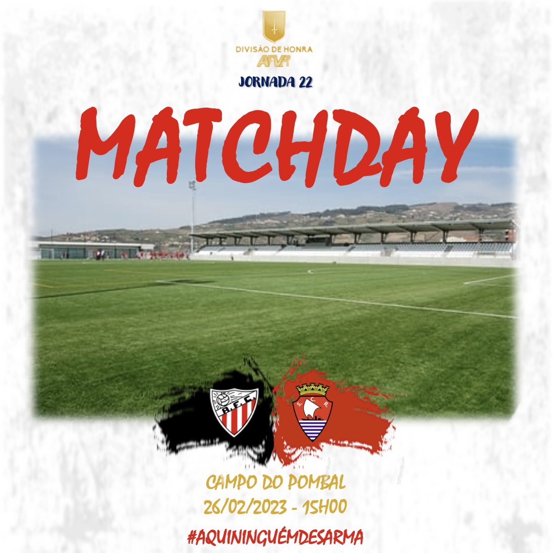 sportcluberegua's tweet photo. Dia de ir a Atei 👉 𝗚𝗔𝗡𝗛𝗔𝗥 👈
ATEI FC 🆚 SC RÉGUA
🗓 26/02/2023
📍Campo do Pombal - Atei
⌚️15H00
#AFCSCR #SCRégua #AquiNinguémDesarma #PeloRéguaTudo 🔴⚪️ https://t.co/ngrWHPUjWj