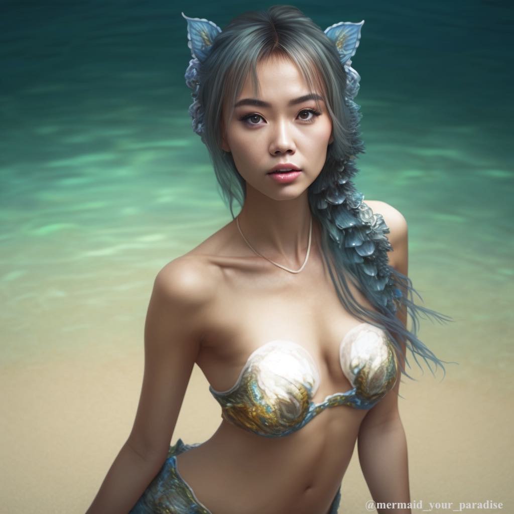 Looking for something unique? Check out our Instagram for breathtaking mermaid photos that are #OnlyOnTwitter. Join the community for your daily dose of beauty! #MermaidMagic #Fantasy #AIart