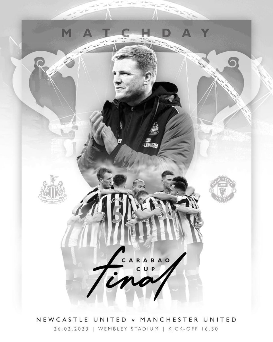 laura_plumm's tweet image. Howay the lads 🖤🤍 #NUFC #Wembley2023