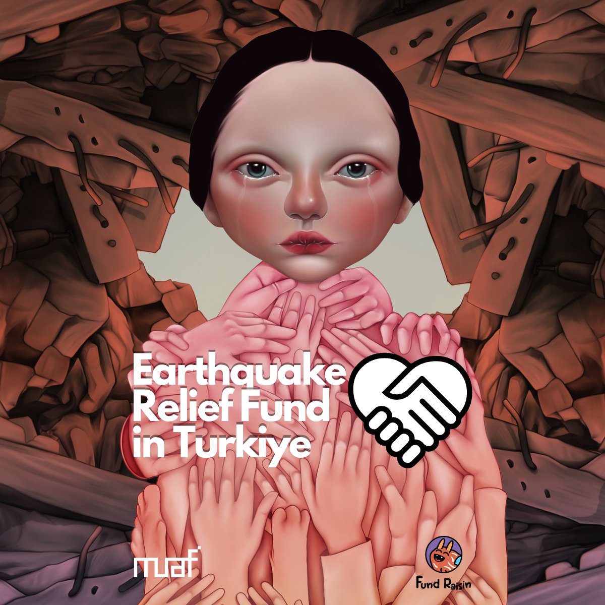 muafnft's tweet photo. We believe in the healing power of art! ❤️🫂

After the two major earthquakes that took place in our country, we are selling the drawings of our artist @cankoyluoglu as NFT via @FundRaisinApp  in order to make the aid sustainable in the region and to support the disaster victims. https://t.co/1Gg3m0MHb1
