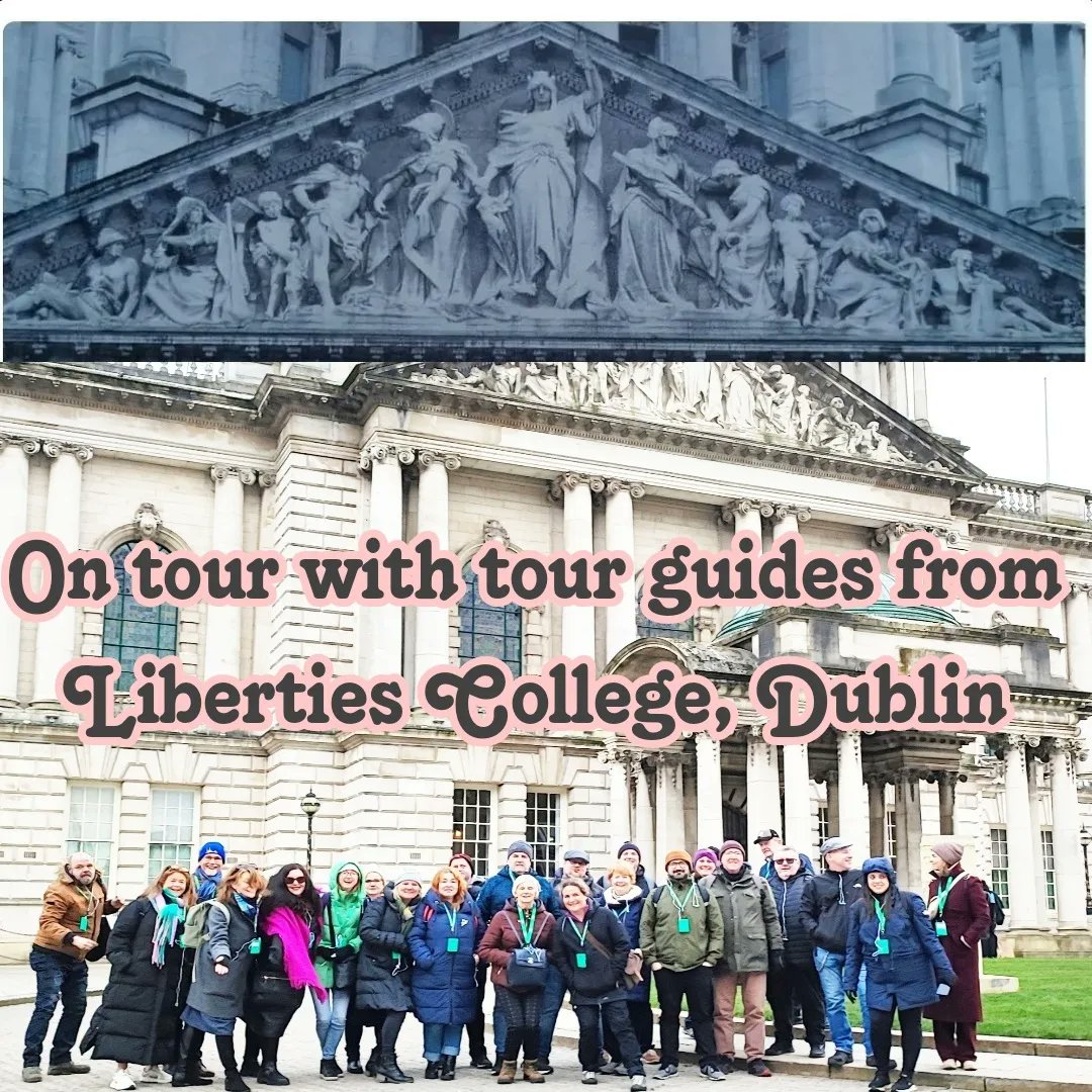 WalkingBelfast's tweet image. It was a real pleasure for Belfast Walking Tours yesterday to be the guide to 30 of the best tour guides from Dublin's Liberties College and showcase some of Belfast's highlights, history and heritage

#belfast #belfastcity #BelfastCityHall #ireland