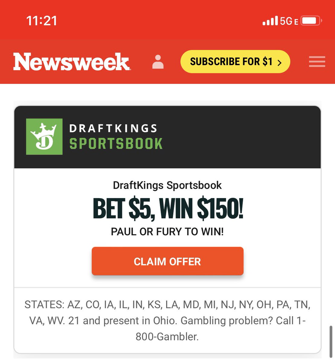 JohnnyDayton3's tweet photo. @ajs_311 @DKSportsbook @DKSportsbook bump - you’re doing a promo but we don’t see the line for current customers? https://t.co/gPyAX2Dhf0