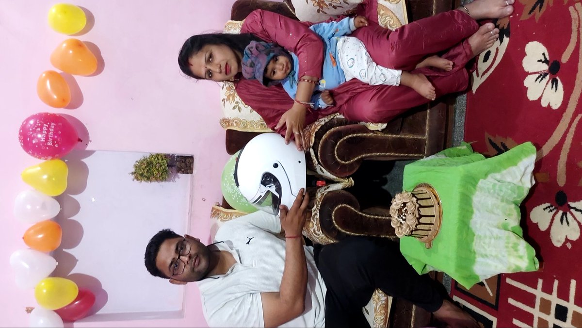 saini7051's tweet photo. A perfect 'life saving 'gift receive on my marriage anniversary by my life partner..use helmet while ride .stay safe @dtptraffic @DCMahendragarh https://t.co/fyakjQMd4N