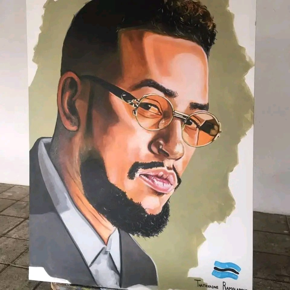 joy_zelda's tweet photo. This is a Thatayaone Willie Ramolapong Appreciation Post 
His from Botswana,Gaborone 
This is a Potrait in Honour The Legendary Legend #KiernanForbes AKAs I wish he could be here to see it
#SuperMegaForever #RIPAAKA Mass Country Queen Lolly Mseleku #Omakhwapheni Musa Kay Yarms https://t.co/hBka6N05rb