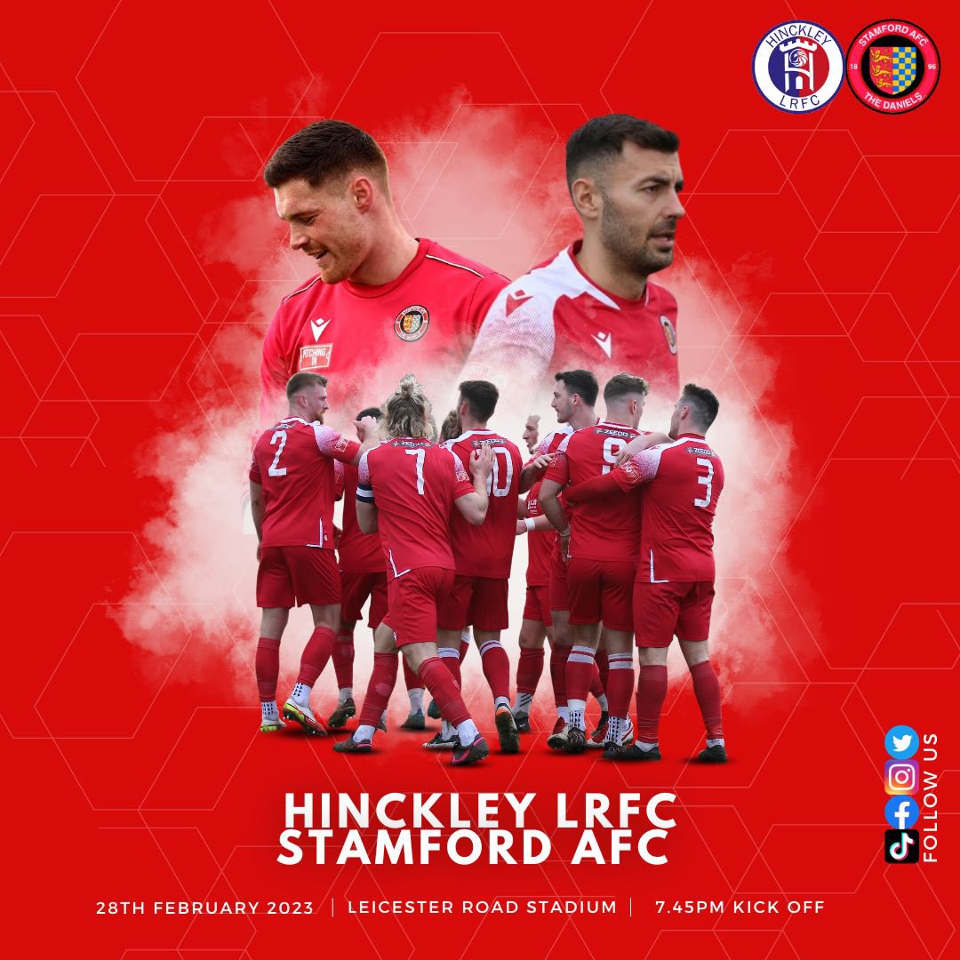 We go again on Tuesday. 🗓️

🏟️Leicester Road Stadium, LE10 3DR
🎟️Adults £8/Cons £6/U18s £3/U16s FREE