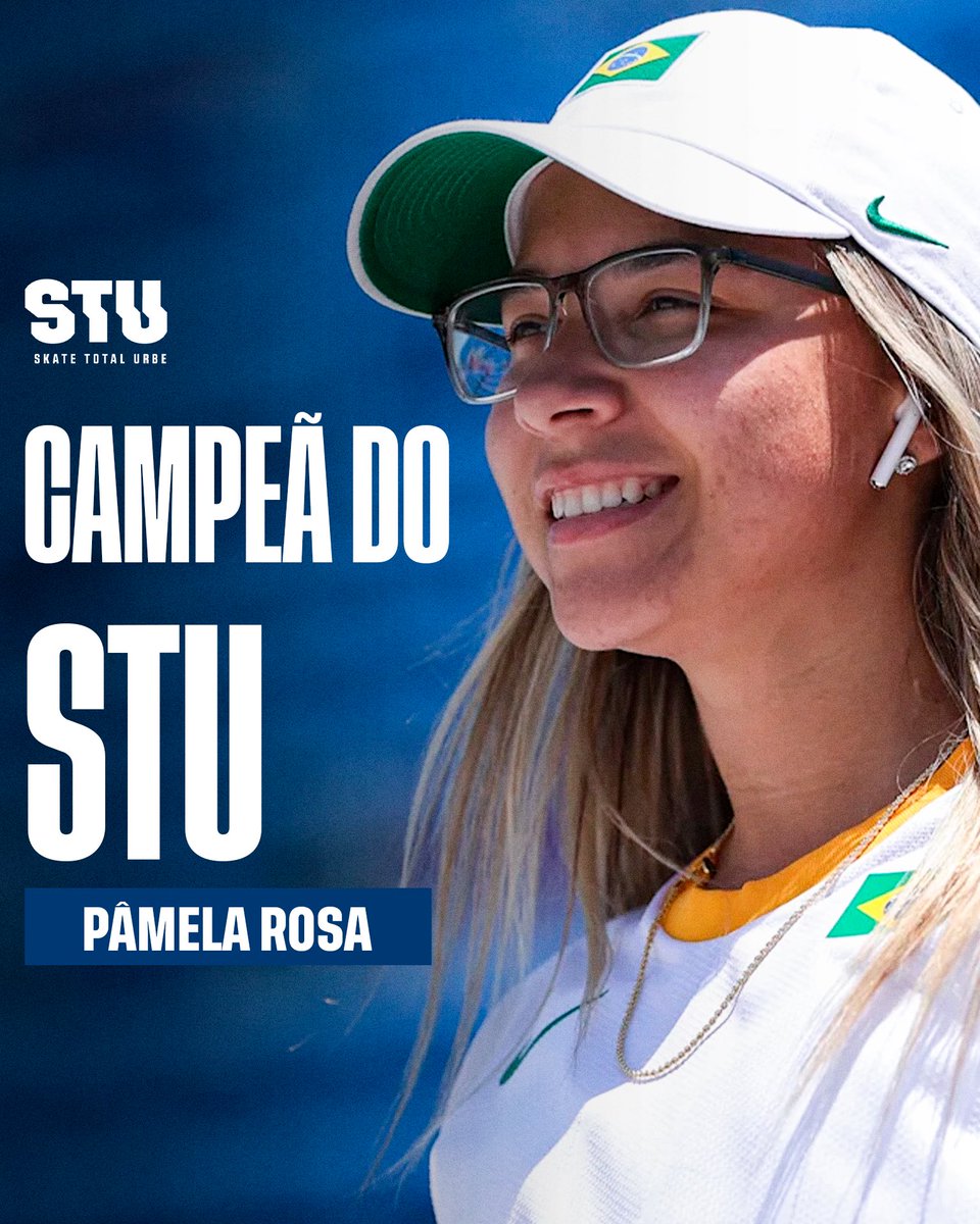 EU OUVI TÍTULO? 🧏🏆

Nossa rainha do skate <a href="/Pamelarosaskt/">Pamela Rosa 🌹</a> 🌹 é a grande CAMPEÃ da etapa de Criciúma do STU 🔥

Foi na emoção, na última volta, na última manobra! Quantos #goLOS ela merece?  🧡🖤