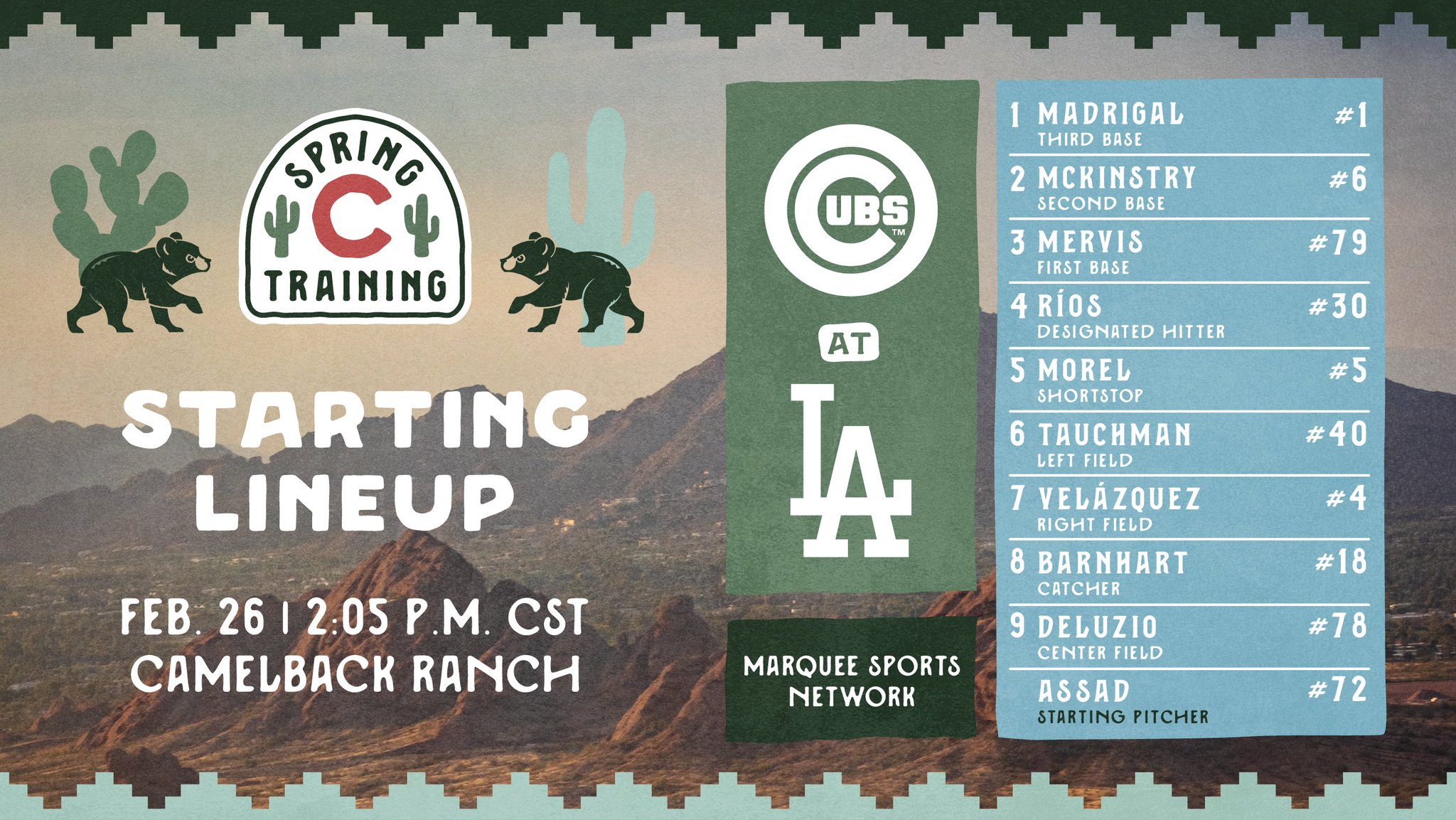 Chicago Cubs on Twitter "Here is today's Cubs starting lineup against