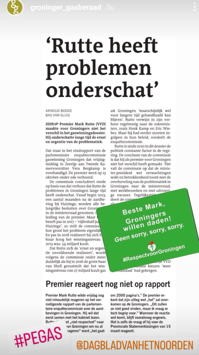 Problemen onderschat..
Na al die jaren...
Excuus is al geweest...
Nu graag daden voor Groningen! <a href="/MinPres/">Dick Schoof</a> via @WelkomGasberaad