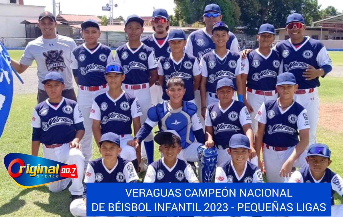 OriginalStereo's tweet photo. ¡¡¡VERAGUAS CAMPEÓN!!! ¡¡¡VERAGUAS CAMPEÓN!!! ¡¡¡VERAGUAS CAMPEÓN!!!

VERAGUAS ES EL CAMPEÓN NACIONAL DE BÉISBOL INFANTIL DE PEQUEÑAS LIGAS 2023🏆⚾ E IRAN DIRECTO A WILLIAMSPORT, PENSILVANIA COMO PANAMÁ 🇵🇦⚾

#OriginalStereo29Años #LaEmisoraDelBeisbolEnVeraguas https://t.co/4LrVXVPh4j