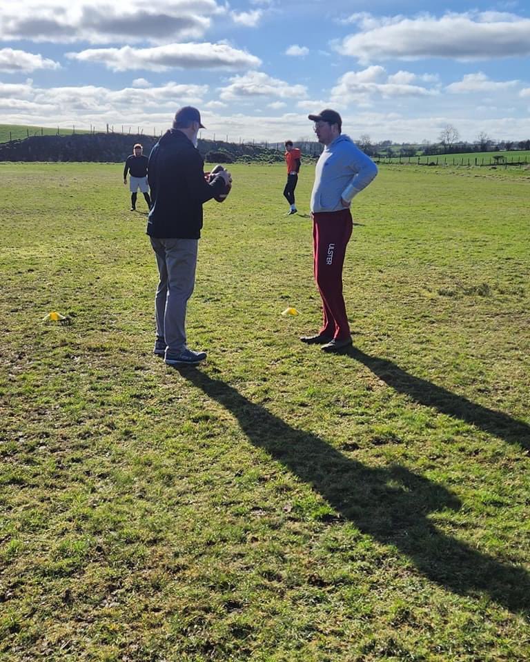causeway_giants's tweet photo. Not only did the big yellow ball in the sky pay us a visit this morning at Limepark, we were joined by former NFL QB &amp; Pro Bowler Gus Frerotte and his lovely wife Ann. https://t.co/m8ht6WBsm2