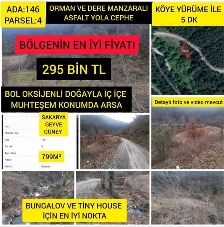 EflinFsm's tweet photo. Sakarya geyve güney 799 m2 bungalov ve tiny house yapımına uygundur detaylı bilgi için lütfen telefon numaranızı bırakın
#sakarya #geyve #güney #arsa #tarla #bağ #bahçe #sakaryaarsa #sakaryatarla #sakarya https://t.co/n88AaNt2v6
