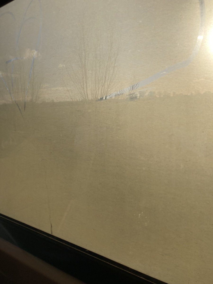 Mooi weer vandaag, maar het lijkt mistig… Zelden zulke gore ramen <a href="/NS_online/">NS online</a> gezien! #treinstel8735