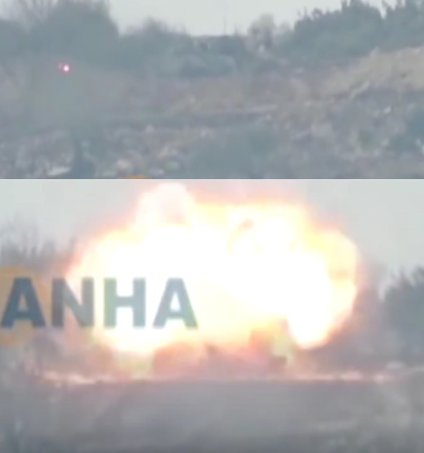 wolski_jaros's tweet photo. Uwaga - RUS propaganda przestawia tureckiego Leoparda 2A4 zniszczonego w 2016 roku w  Syrii PRZEZ KURDÓW ppk Konkurs jako maszynę od NATO zniszczoną na Ukrainie. 
Ordynarny fejk na poziomie intelektualnym typowym dla wypustów geniuszy RUS propagandy w necie. 
proszę o RT https://t.co/ehxubOyCYL