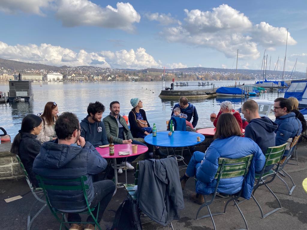 FiBLBreeding's tweet photo. @FiBLBreeding team on excursion to Zurich: #SucculentPlantCollection, βοΈβοΈβοΈon the shore of Lake Zurich, visit to π«π«π«#GarΓ§oa organic Chocolate producer and dinner at African Restaurant & Bar #QueenIdia. Yet getting ready for summer sowing!π±πΏ https://t.co/OzNm5GCDdj