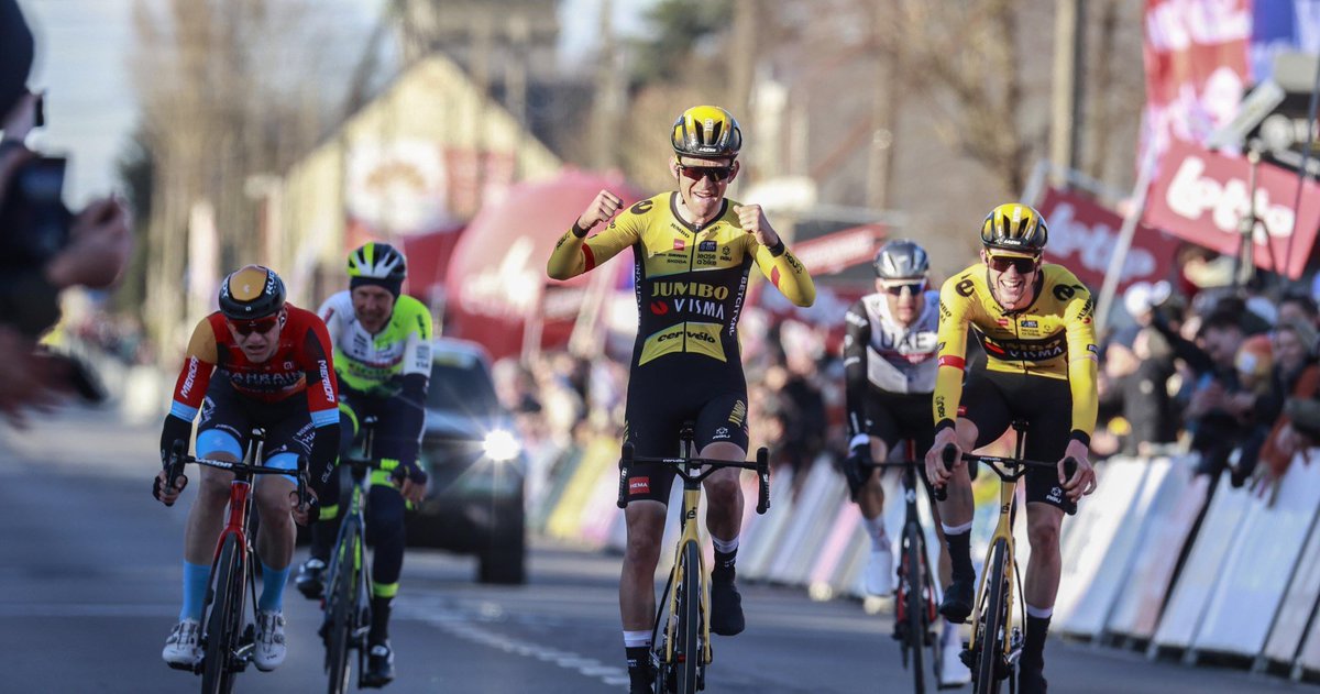 vismaleaseabike's tweet photo. 🇧🇪 #KBK23 

The king of Kuurne-Bruxelles-Kuurne! 👑 https://t.co/nXqWPYc5sS