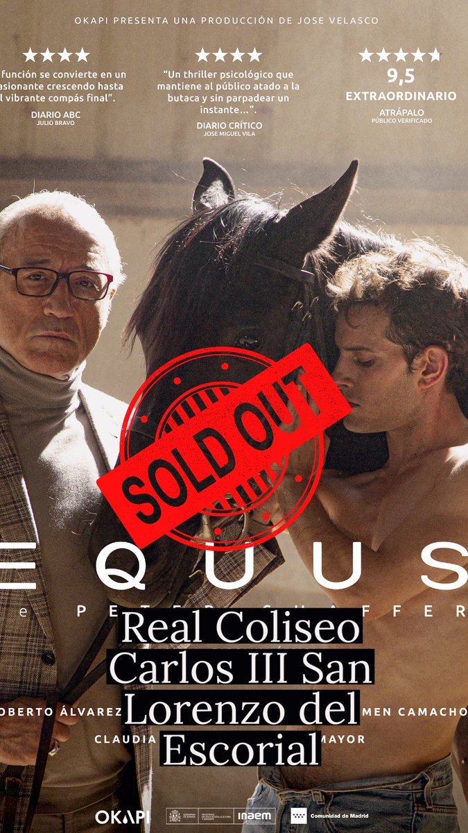 Roberto Alvarez (@robertoactor) on Twitter photo #Equus sigue dándonos alegrias. Ayer sábado un gran día. Felices. <a href="/OkapiTeatro/">Okapi Producciones</a> <a href="/carolinaafrica_/">Carolina África</a> <a href="/AlexVillazan/">Alex Villazan</a> <a href="/Claudia24039/">Claudia Galán</a> <a href="/CamachoMamen/">MAMEN CAMACHO</a> #jorgemayor Proximas paradas Almeria, Granada, Aviles, Leganés. #Equus sigue dándonos alegrias. Ayer sábado un gran día. Felices. <a href="/OkapiTeatro/">Okapi Producciones</a> <a href="/carolinaafrica_/">Carolina África</a> <a href="/AlexVillazan/">Alex Villazan</a> <a href="/Claudia24039/">Claudia Galán</a> <a href="/CamachoMamen/">MAMEN CAMACHO</a> #jorgemayor Proximas paradas Almeria, Granada, Aviles, Leganés.