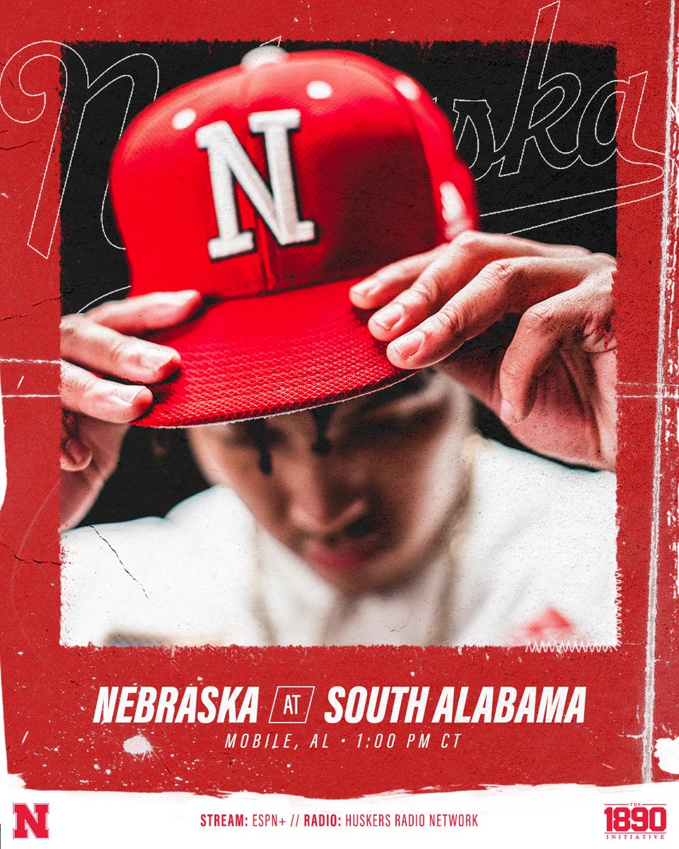 HuskerBaseball's tweet photo. Finish.

🕐: 1 PM CT
📍: Mobile, AL
💻: https://t.co/WwC5sJkHEC
📻: @HuskersRadio Network

#GBR https://t.co/lrWb66UeTL