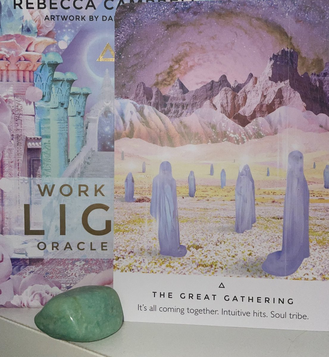 millrosetarot's tweet photo. 🌷MESSAGE OF THE DAY🌷
It’s all coming together. Intuitive hits.  Soul tribe. 
Crystal of the day: Amazonite- soothes the soul by inspiring hope in your heart 🤍 https://t.co/RdB0RHcLwp