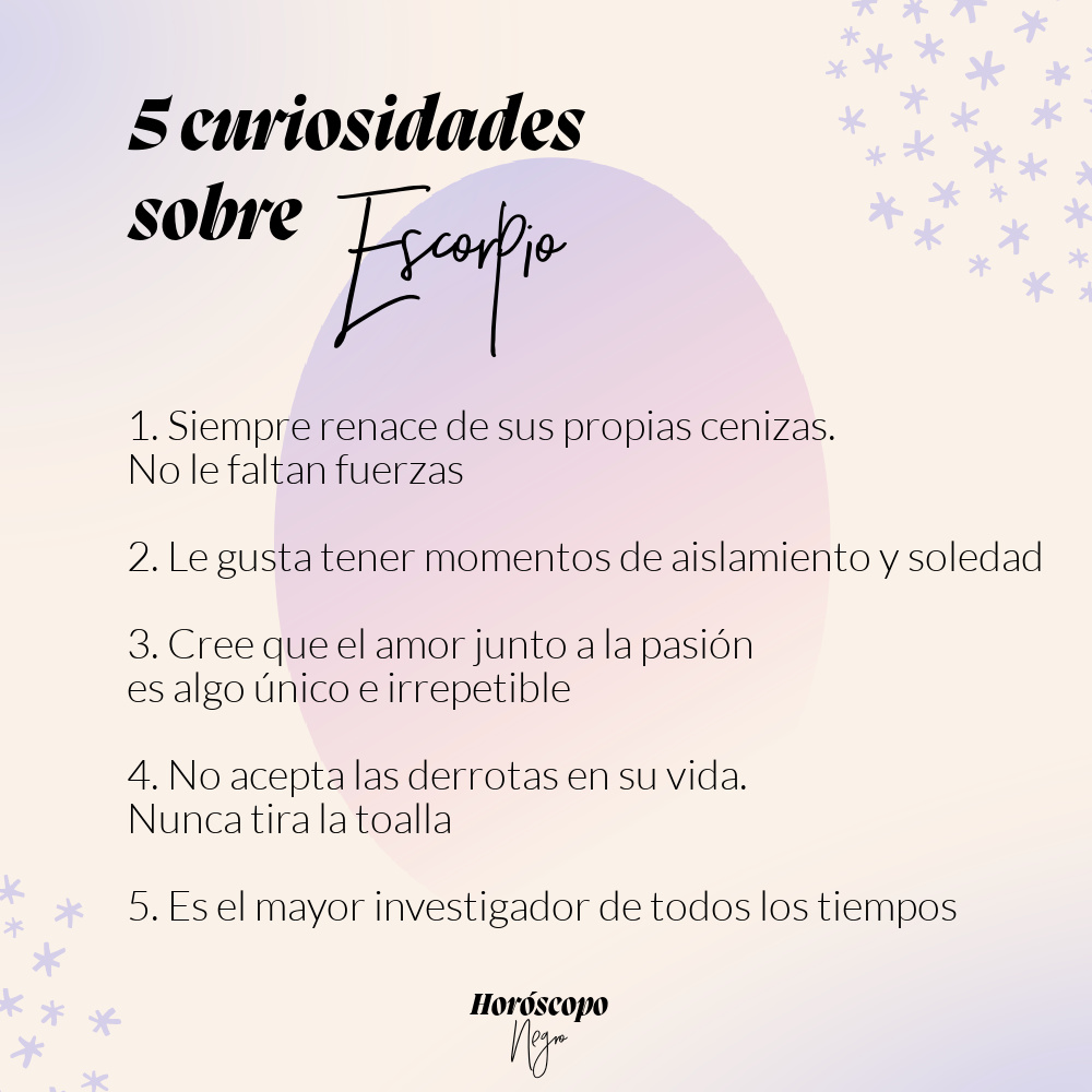 5 Curiosidades sobre #escorpio ✨🔮✨ #horoscoponegro