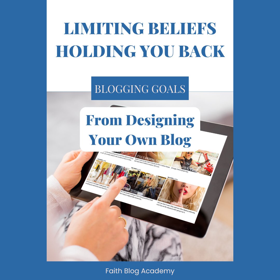 Are you faced with limiting beliefs holding you back from designing your own blog? CLICK to read how to overcome these negative thoughts! rli.to/BwNDu #blogging #limitingbeliefs #overcomer #blogdesign