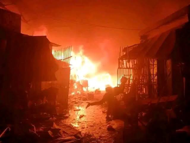 MAIDUGURI MARKET FIRE: PRESIDENT BUHARI CALLS FOR STRICT VIGIL