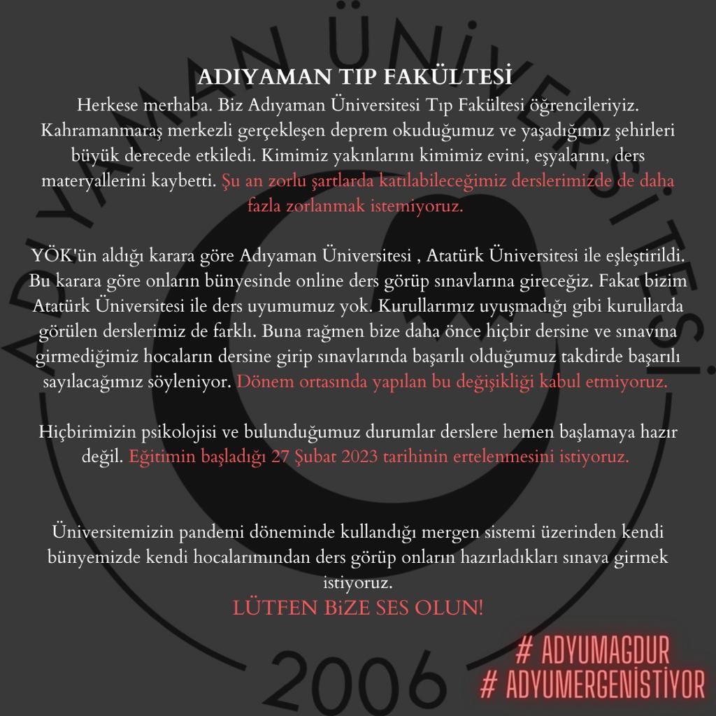 nazolduhttp's tweet photo. #adyumagdur
#adyumergenistiyor https://t.co/p9ZOmSMGar