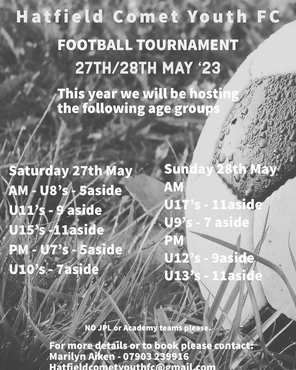 comet_youth's tweet photo. We are happy to announce this years tournament. https://t.co/XEg3dmv1gW
