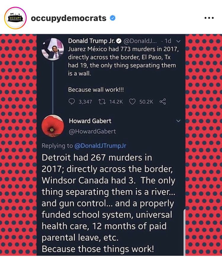 When The People have a functional government that gives a damn, guess what, The People will give a damn about each other. #MedicareForAllNow #GunSenseNow #PaidFamilyLeave #FullyFundOurPublicSchools