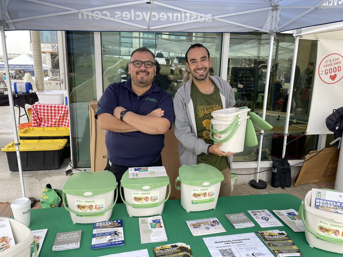 Kathy Kuras (@kathykuras) on Twitter photo Pick up a free compost bucket for your kitchen at the <a href="/austintexasgov/">City of Austin</a> Green Team booth at Mueller Farmers Market today! #Sustainability #Community #poweryourpurpose Pick up a free compost bucket for your kitchen at the <a href="/austintexasgov/">City of Austin</a> Green Team booth at Mueller Farmers Market today! #Sustainability #Community #poweryourpurpose