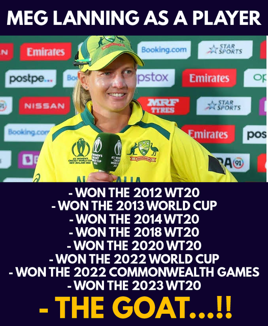 Captain Lanning won a World Cup in 2014, 2018, 2020, 2022 and 2023

#cricket #t20worldcupfinal #Australian