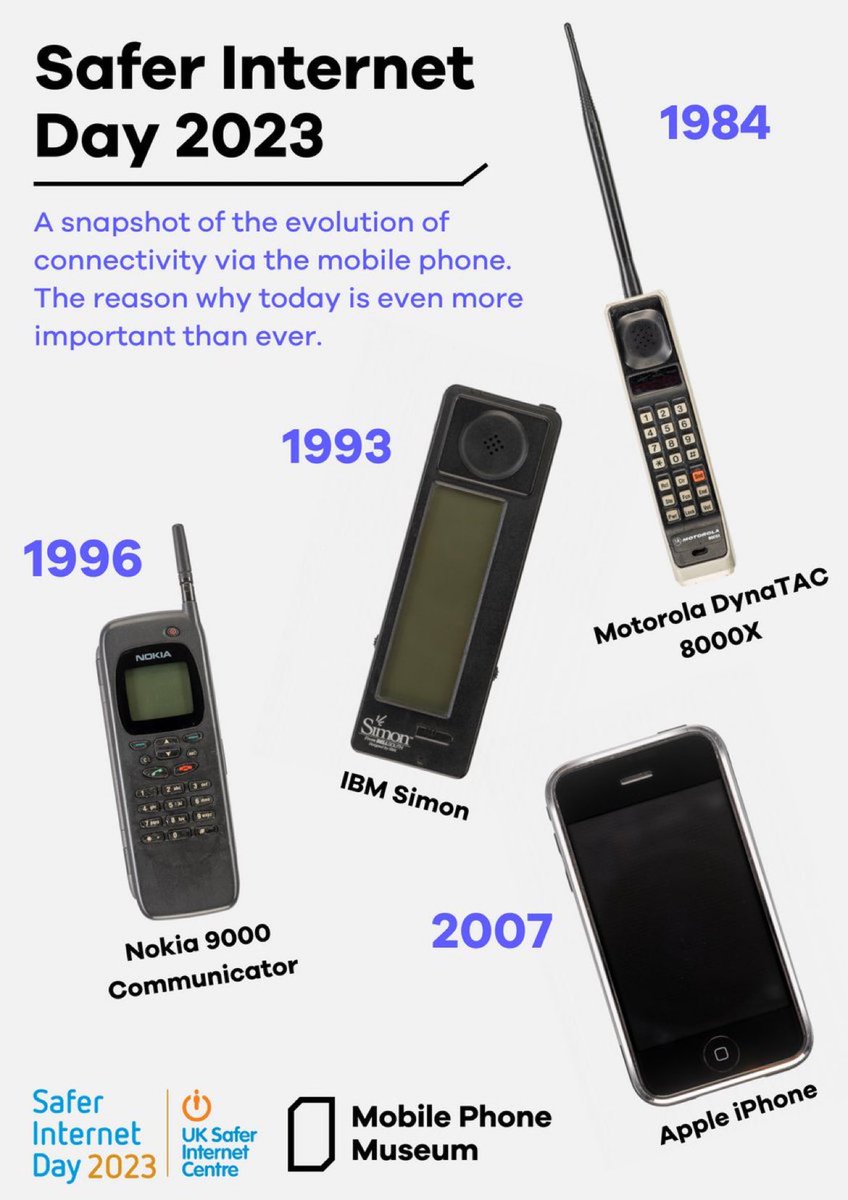 🇺🇦Evan Kirstel #B2B #TechFluencer (@EvanKirstel) on Twitter photo 2023-02-26 16:17:49 The history of the mobile phone and the impacts they have to our online safety over the decades #SaferInternetDay @UK_SIC #MobilePhoneMuseum #mwc23 The history of the mobile phone and the impacts they have to our online safety over the decades #SaferInternetDay @UK_SIC #MobilePhoneMuseum #mwc23