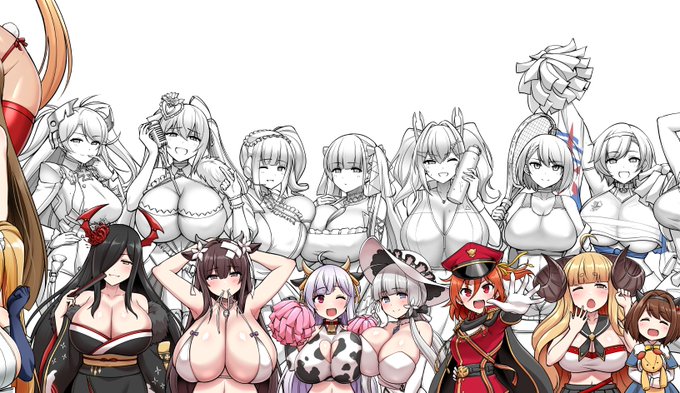 今日の14人分の影下準備終わり…あとは色鮮やかにしていくだけ……だけ……。 