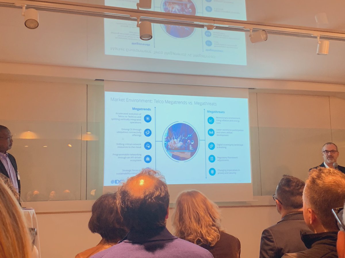 suzannah_a's tweet photo. Great to be at the @IDC pre-MWC networking brunch update with some of my @EYnews colleagues- great insights and turnout. Good to see you @AhmadLatifAli and the rest of the team! #MWC23 @IDC_EMEA https://t.co/kfWXkBDttf