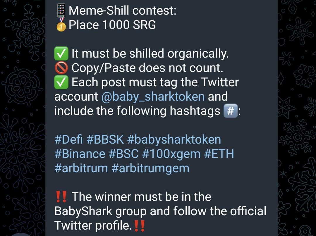 Baby_Sharktoken's tweet photo. 2/2

#Defi #BBSK #Babysharktoken #Binance #BSC #100xgem #ETH #Arbitrum #arbitrumgem https://t.co/NcnHlghRSA