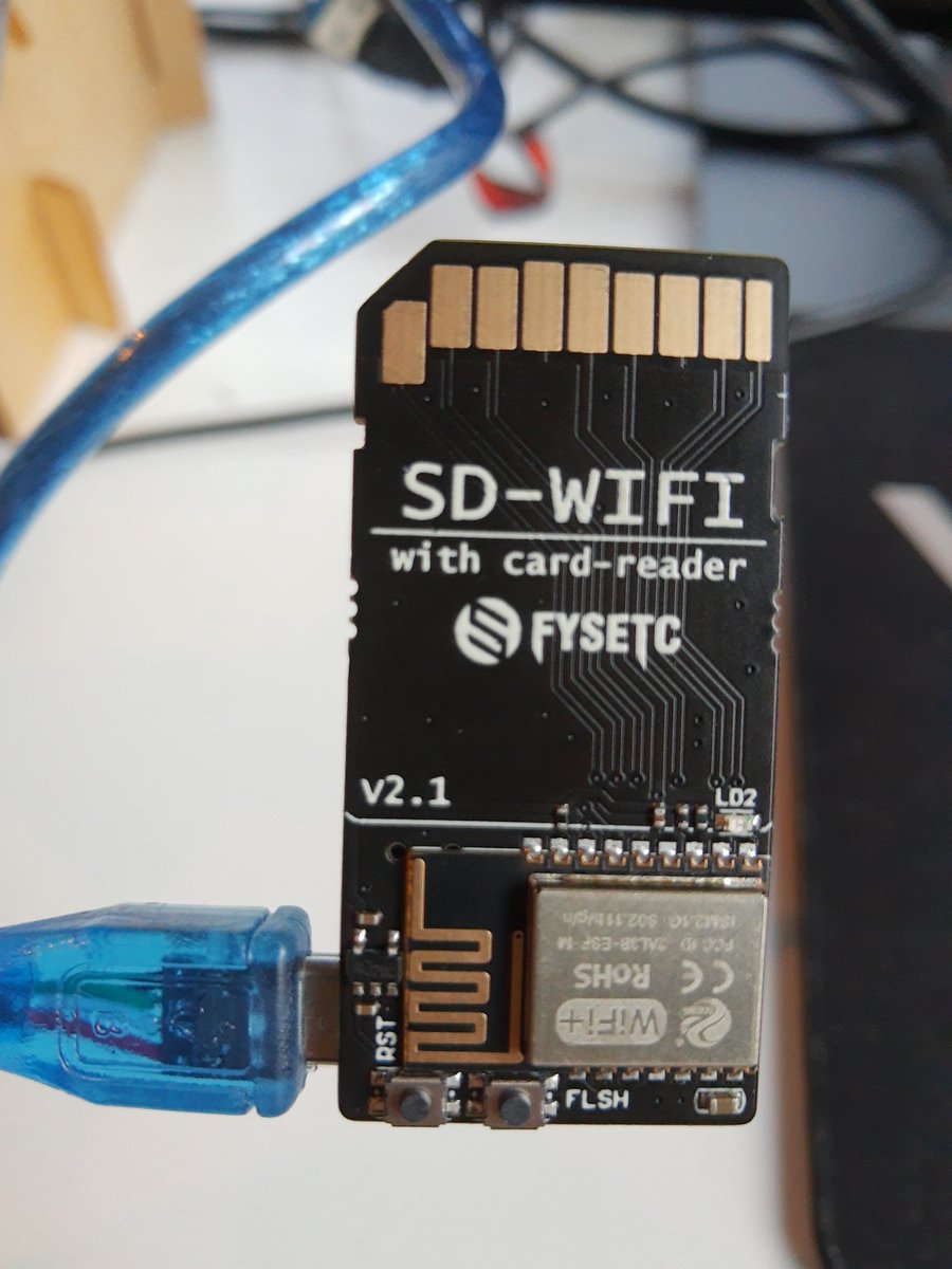 JuergenFricke's tweet image. SD-WIFI with card-reader by @FYSETC #WiFi #SDcard