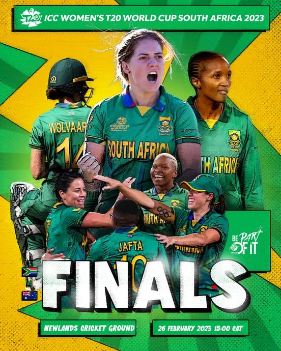 Bring it home girls! Our only hope. 🔥🔥

#T20WorldCup2023 #T20WomensWorldCup #MomentumProteas