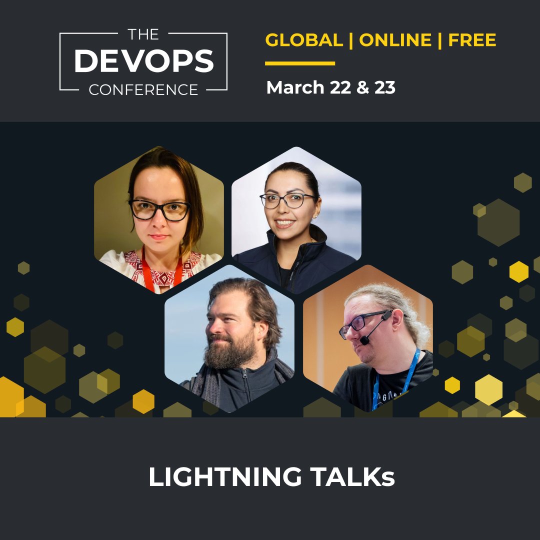 Eficode's tweet photo. On the 2nd day of #TheDEVOPSConference, we're hosting 4 lightning talks: 5-minute talks.

Speakers: @nat_remez, @ixchelruiz, Paweł Piwosz and Sofus Albertsen:
https://t.co/fk6RtElH09

#TheDEVOPSConference #DevOps #DevOpsEvent #OnlineEvent #Cloud #Java #JavaDeveloper #SLSA https://t.co/jUXTeFtACM