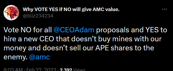 gabrielgriffin's tweet photo. how people can change
found im in following this user
hes following me
dont know how this happened but im assuming he used to be team amc and sold his shares and is bitter about it
another no vote basher bites the dust
welcome to block list
#istandwithAA
#blockingparty https://t.co/elnWCz526M