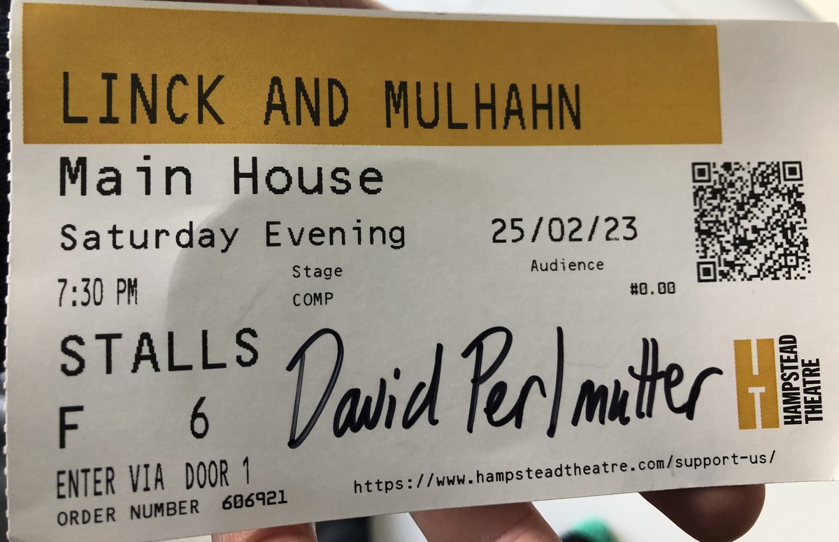 davepperlmutter's tweet photo. ⭐️⭐️⭐️⭐️⭐️ Absolutely mesmerising performances last night by @maggieannbain and Helena Wilson in the #truestory #linckandmulhahn at the @Hamps_Theatre and the rest of the cast. Stunning choreography by @NatashaHarrison congratulations! #HTlinck #Hampstead #play #stage #mustsee https://t.co/igUauT8gPM
