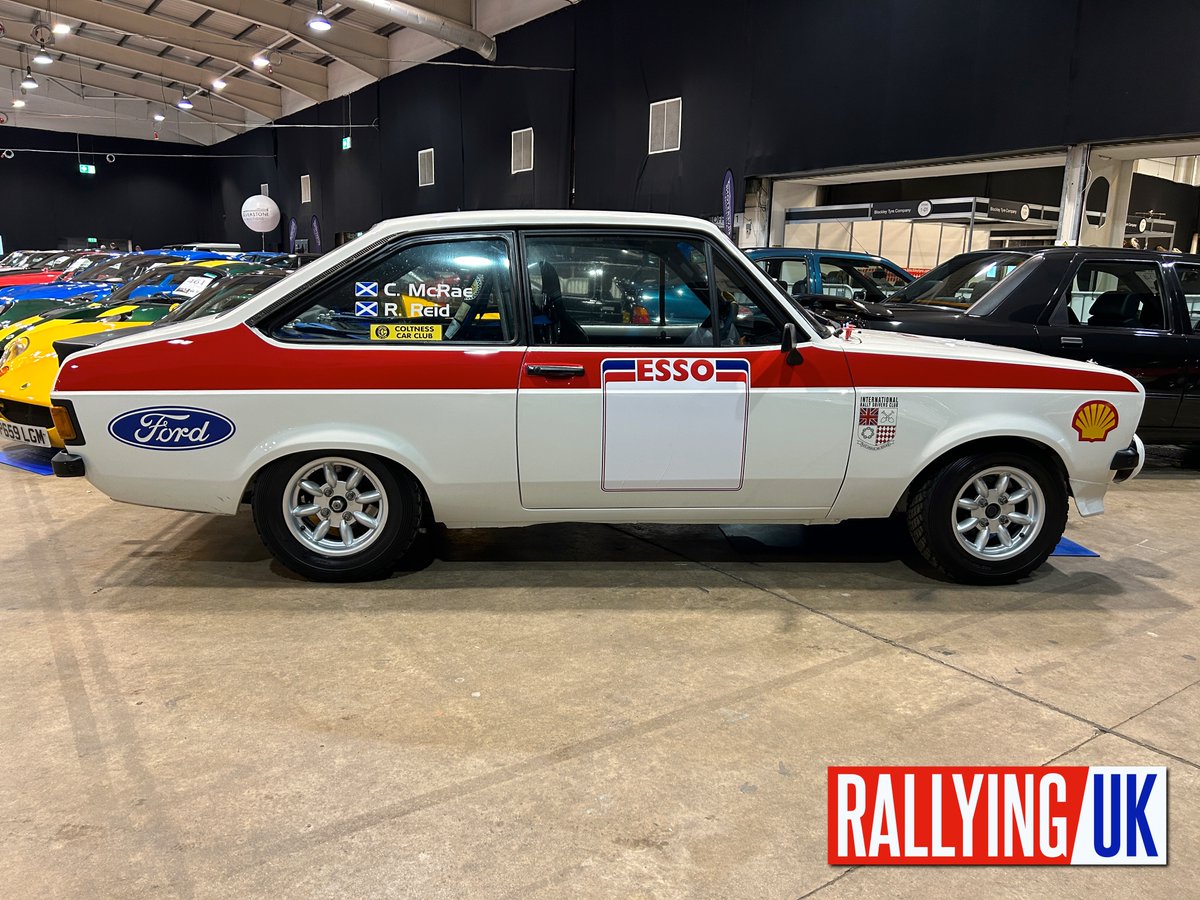 RallyingUK's tweet image. McRAE:  📷 At auction by @silverstoneauc at @RaceRetro_ 2023 — Colin McRae and Robert Reid's 1990 Hackle Rally-winning 1976 Ford Escort MKII [NUS 877P]. Est. £200,000 - £240,000.

🇬🇧 @robertreidwrc | @FordPerformance | @forduk | @ShellMotorsport | #RaceRetro