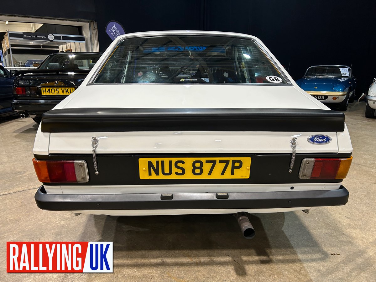 RallyingUK's tweet image. McRAE:  📷 At auction by @silverstoneauc at @RaceRetro_ 2023 — Colin McRae and Robert Reid's 1990 Hackle Rally-winning 1976 Ford Escort MKII [NUS 877P]. Est. £200,000 - £240,000.

🇬🇧 @robertreidwrc | @FordPerformance | @forduk | @ShellMotorsport | #RaceRetro