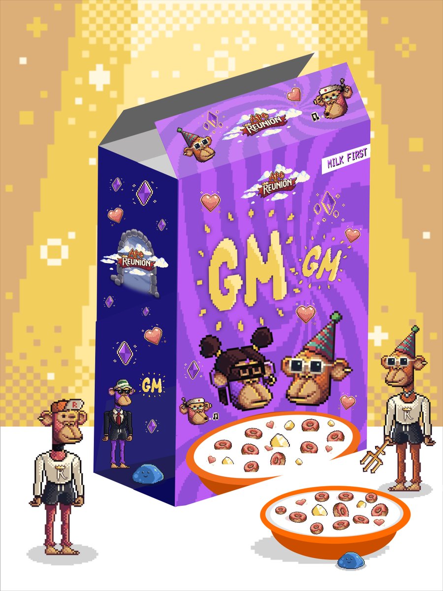 Gm gm <a href="/ApeReunion/">Ape Reunion</a>
Enjoyed creating this in Reunion Studio. 
Thanks to <a href="/RugDoctorApe/">rug</a> 

See the process👇