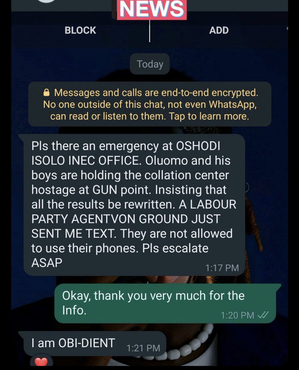 MC Oluomo! Who gave you the audacity to hold Nigerians to ransom in their own country?

Nigerians Oshodi/Isolo LP polling agents need our help

Retweet for help 📌