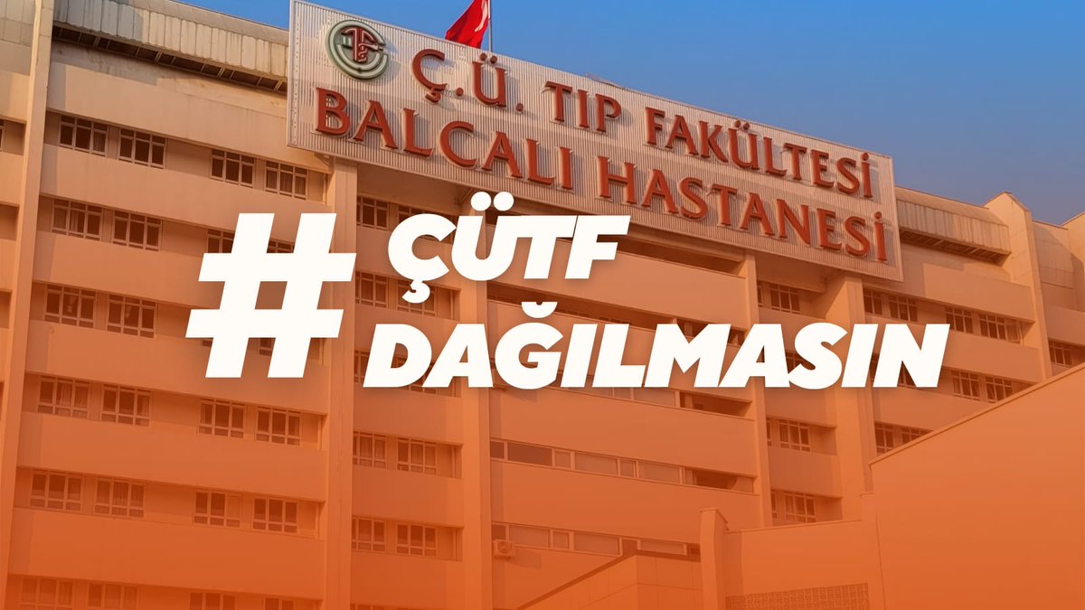 Balcalı içindeki hocalarıyla, asistanlarıyla bir ekoldür. Bu 50 yıllık kültürün yok olmasını istemiyoruz. Hastanemiz yenilenene kadar eğitim öğretimin sağlanabileceği bir bina tahsis edilmesini istiyoruz. #ÇÜTFdağılmasın