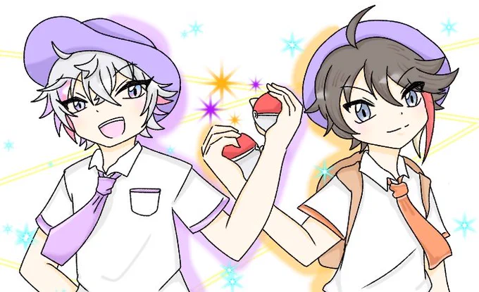 ポケモンの気分になったので!今さら完成させたポケモントレーナーふわぐさっ!!#絵スコート #さ絵ぐさ #ふわぐさ 