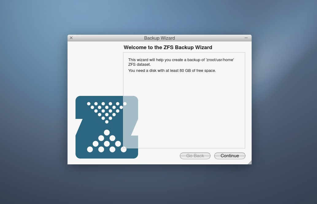 probonopd's tweet image. Do you regularly make backups of your desktop computer? Let&apos;s make it so easy in #helloSystem that there are no more excuses for not doing it. #zfs #OpenZFS #FreeBSD