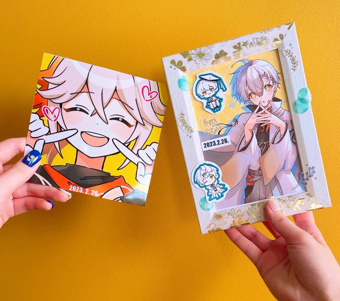 お友達()と推しを描き合いっこしました!はちゃめちゃにかわいいですありがとう 