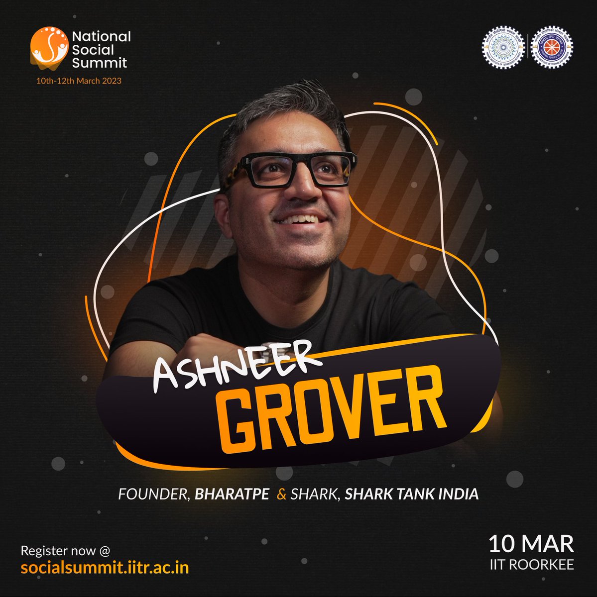 natsocialsummit's tweet photo. Attention all rebels, mavericks, and disruptors! You won't want to miss the talk by  𝐌𝐫. 𝐀𝐬𝐡𝐧𝐞𝐞𝐫 𝐆𝐫𝐨𝐯𝐞𝐫 in 𝐍𝐚𝐭𝐢𝐨𝐧𝐚𝐥 𝐒𝐨𝐜𝐢𝐚𝐥 𝐒𝐮𝐦𝐦𝐢𝐭 𝟐𝟎𝟐𝟑, the fintech trailblazer who's been breaking conventions.
𝐑𝐞𝐠𝐢𝐬𝐭𝐞𝐫: https://t.co/faKsNyaUVZ https://t.co/EOJyLcGvAc