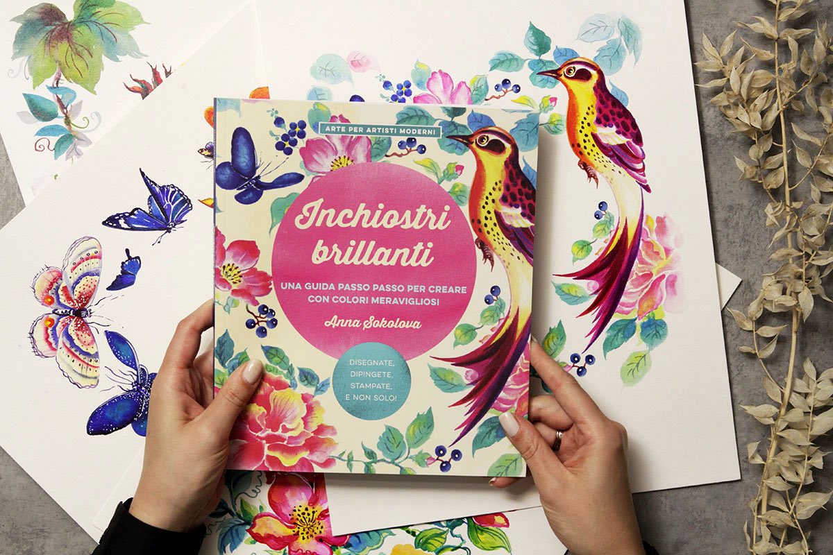 plushbrush's tweet image. 🙀😻AAaa!..My book Brilliant Inks on colored inks is published in Italy!!🇮🇹 Sì sì, in italiano!....Inchiostri Brillianti is sold in all the major bookstores by @ilcastelloediz @QuartoCreates 
#penandink #inktober #brushandink #illustration #nature #animals #flowers