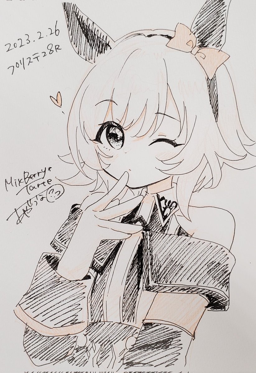 #プリステ28R  おつかれさまでした。
本日のすけぶ
ライスシャワー🍚
カレンチャン🎀
サトノダイヤモンド♦️
プリムラ🌼(この前描いてたからだって😂

29Rも後程申し込むと思うのでまたよろしくお願いします.+:。 ヾ(◎'∀`◎)ノ 。:+.
蒲田お久しぶり🥺 